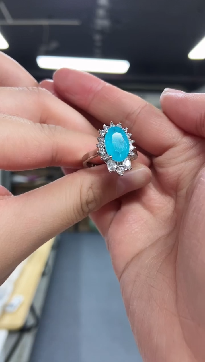 【闪购商品】托帕石戒指未镶嵌多样性发其一颜色微差