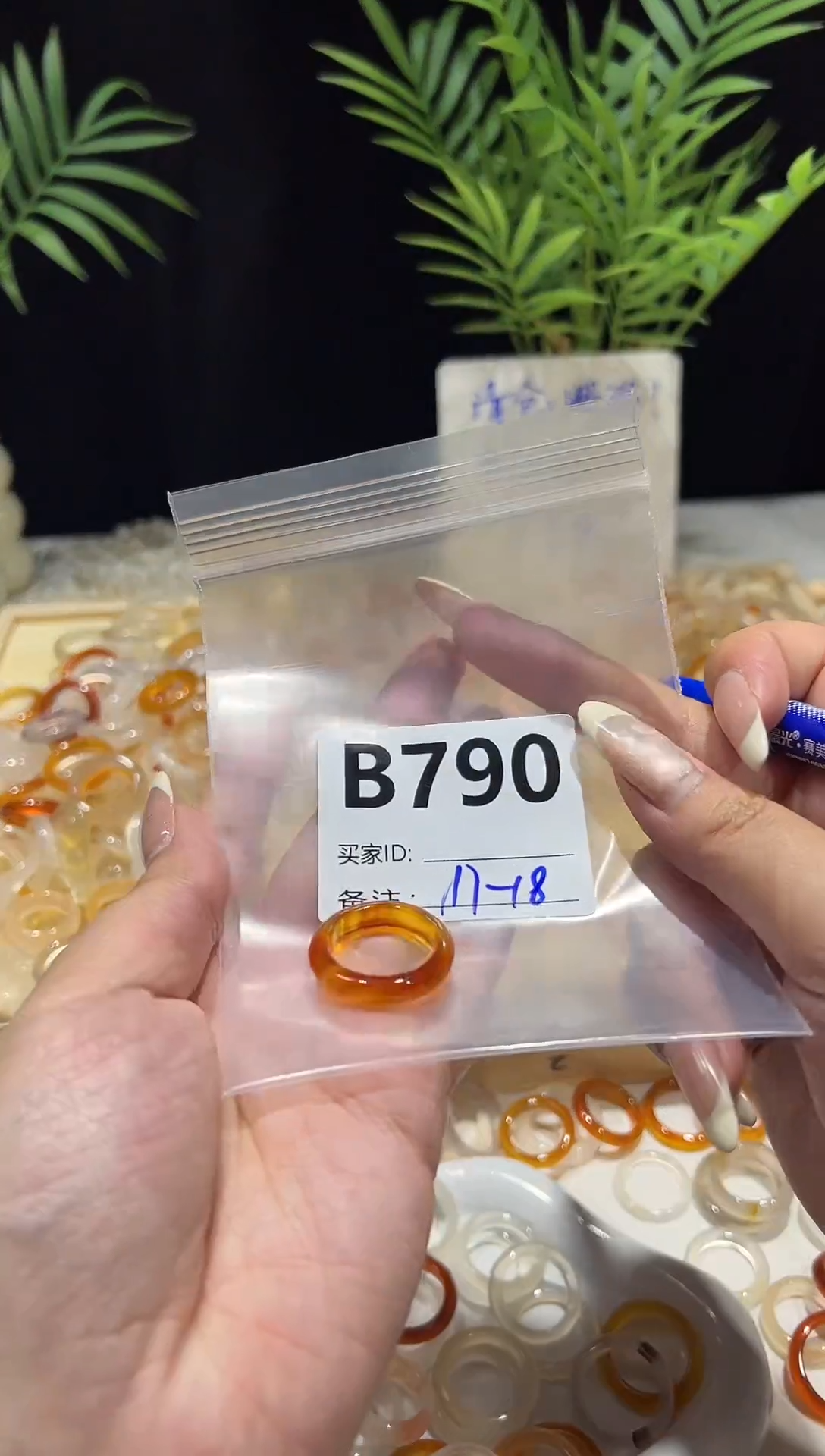 玛瑙/玉髓戒指合金玛瑙玉髓戒指福利款