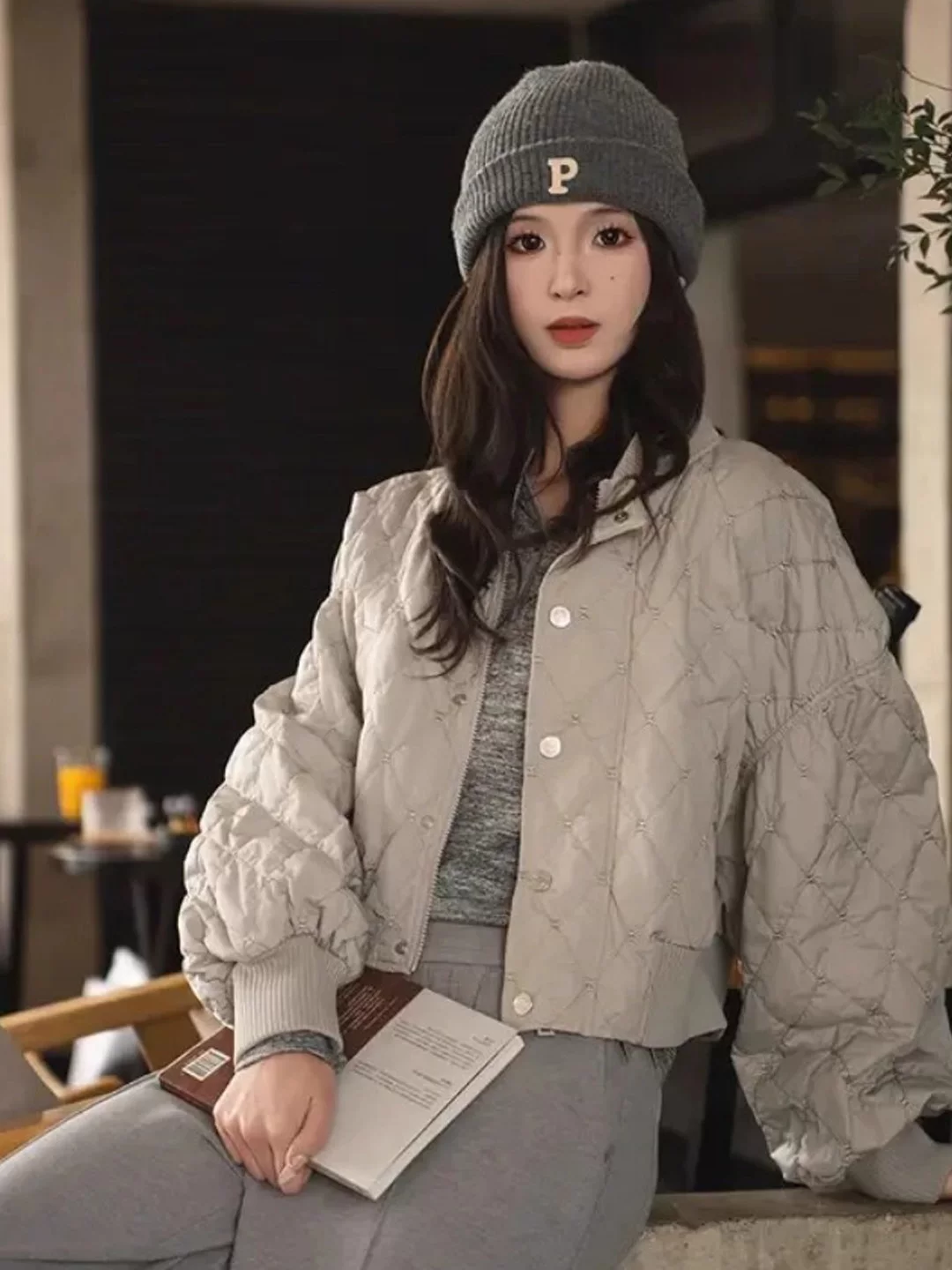 商场同款{专柜}2025秋冬季宽松保暖短款棉服时尚外套女装5400844