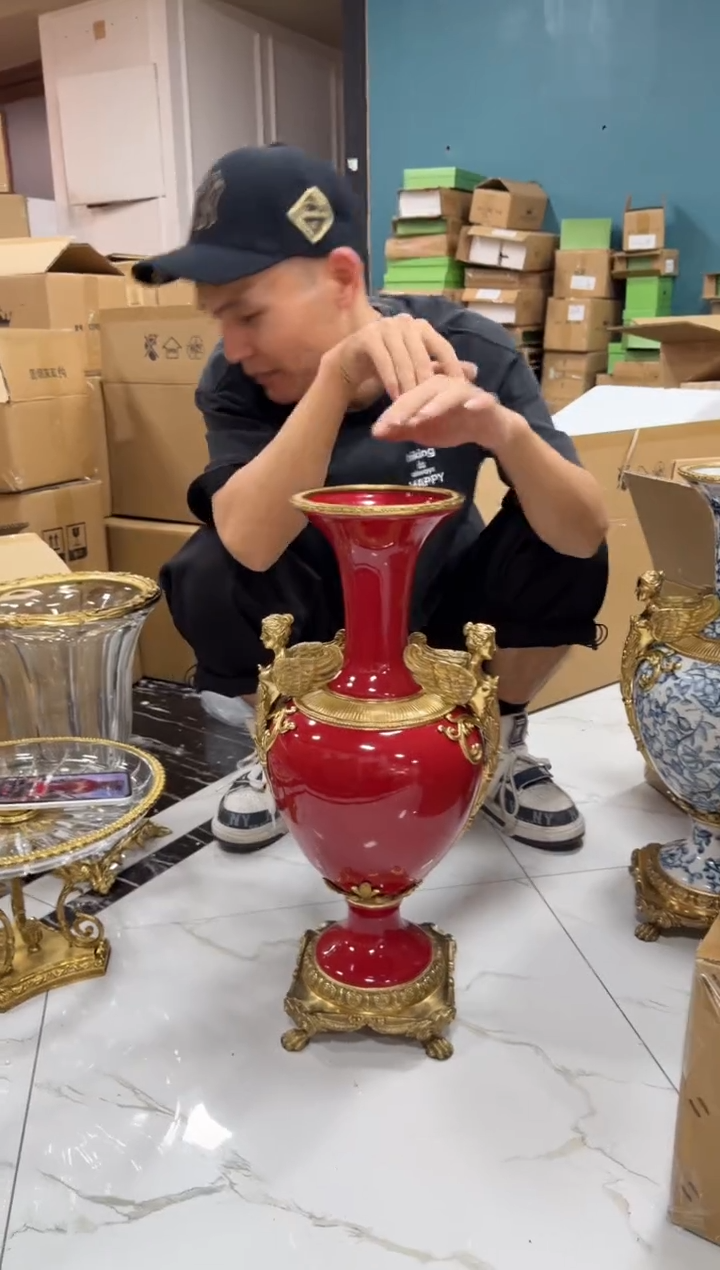 黄铜黛姿家居装饰品摆件 