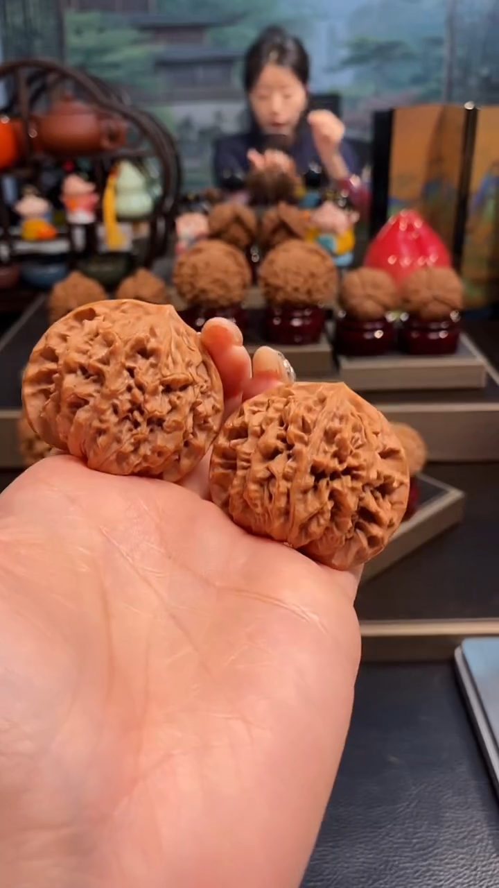 【闪购商品】文玩核桃把件A821蟠龙纹44