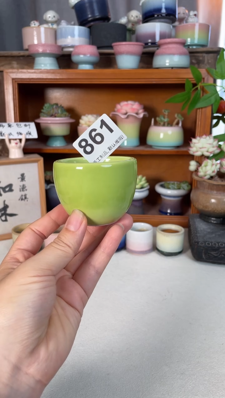 瓷片葛861知木小芳花盆