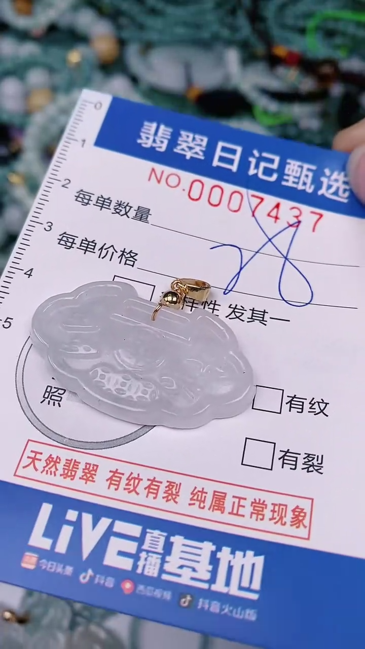 【闪购商品】翡翠颈饰未镶嵌00007437