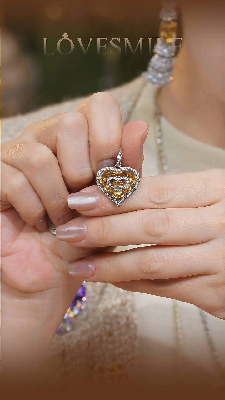 吊坠(不含链)银S925镶嵌紫晶066