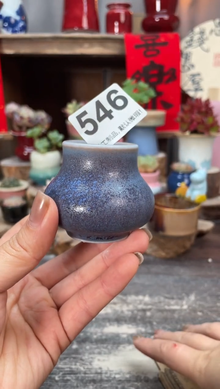 瓷片546知木小芳花盆