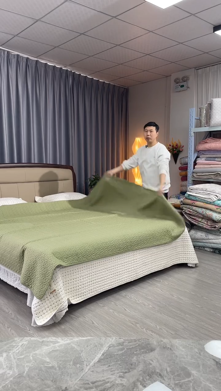 棉180cm*210cm 苹果绿