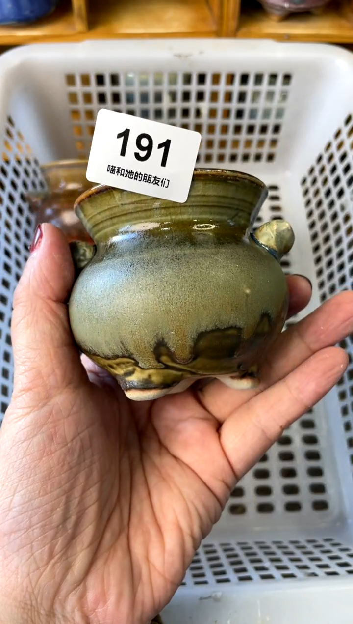 【闪购商品】陶191 内口5【喵喵团圆多肉盆】