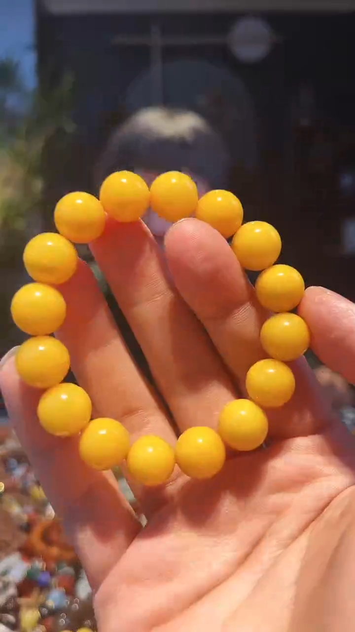 【闪购商品】蜜蜡手串未镶嵌12+暴力黄