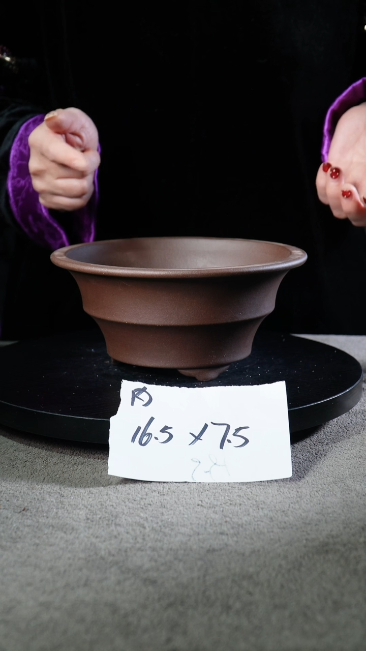 宜兴紫砂小花盆盆