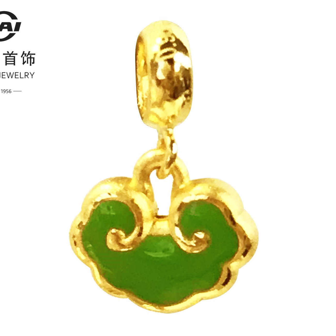 CBAI/菜百HD足金项坠如意