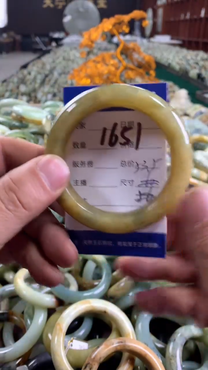 未镶嵌蛇纹石玉手镯1651