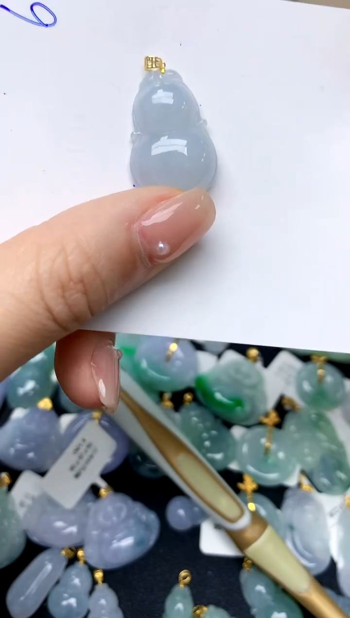 【闪购商品】翡翠颈饰18K金镶嵌62天然A货翡翠