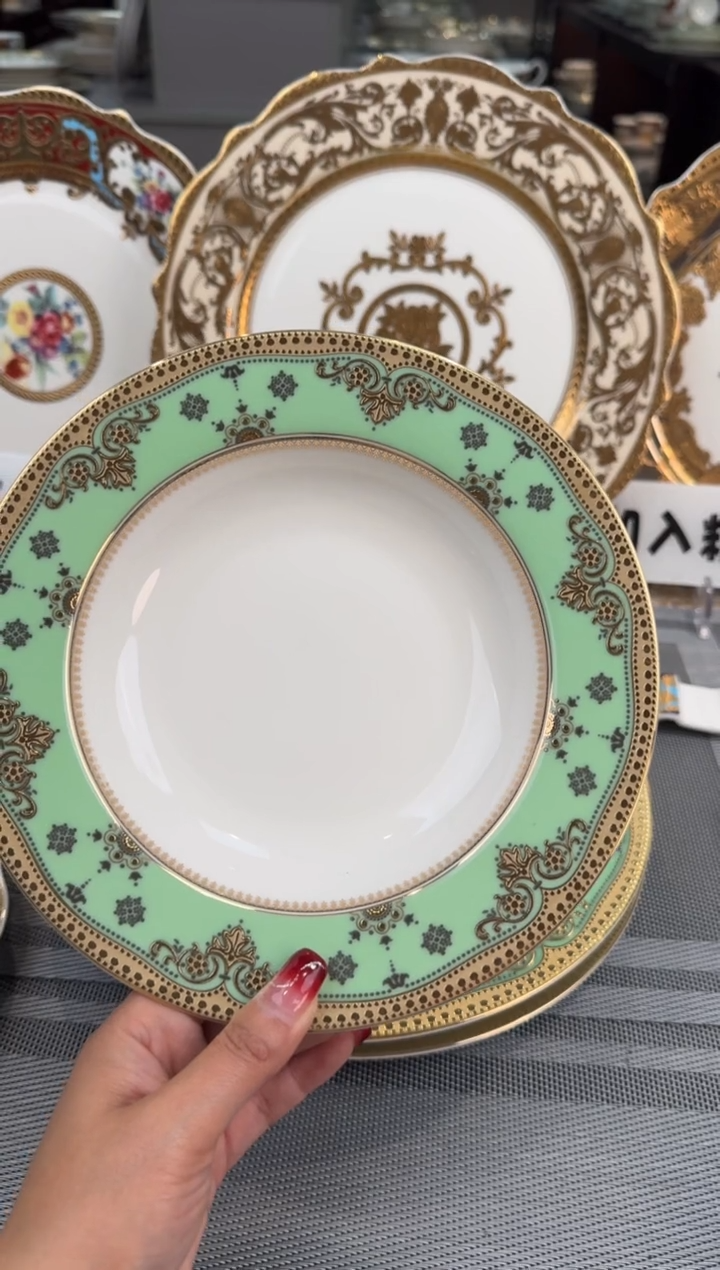 【闪购商品】瓷片8.5英寸草帽盘 1个 福利价