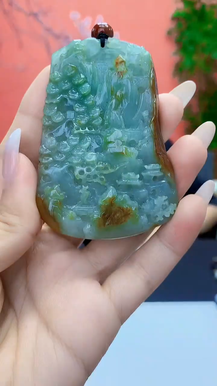 未镶嵌定制翡翠4829ty-毛货挂件193