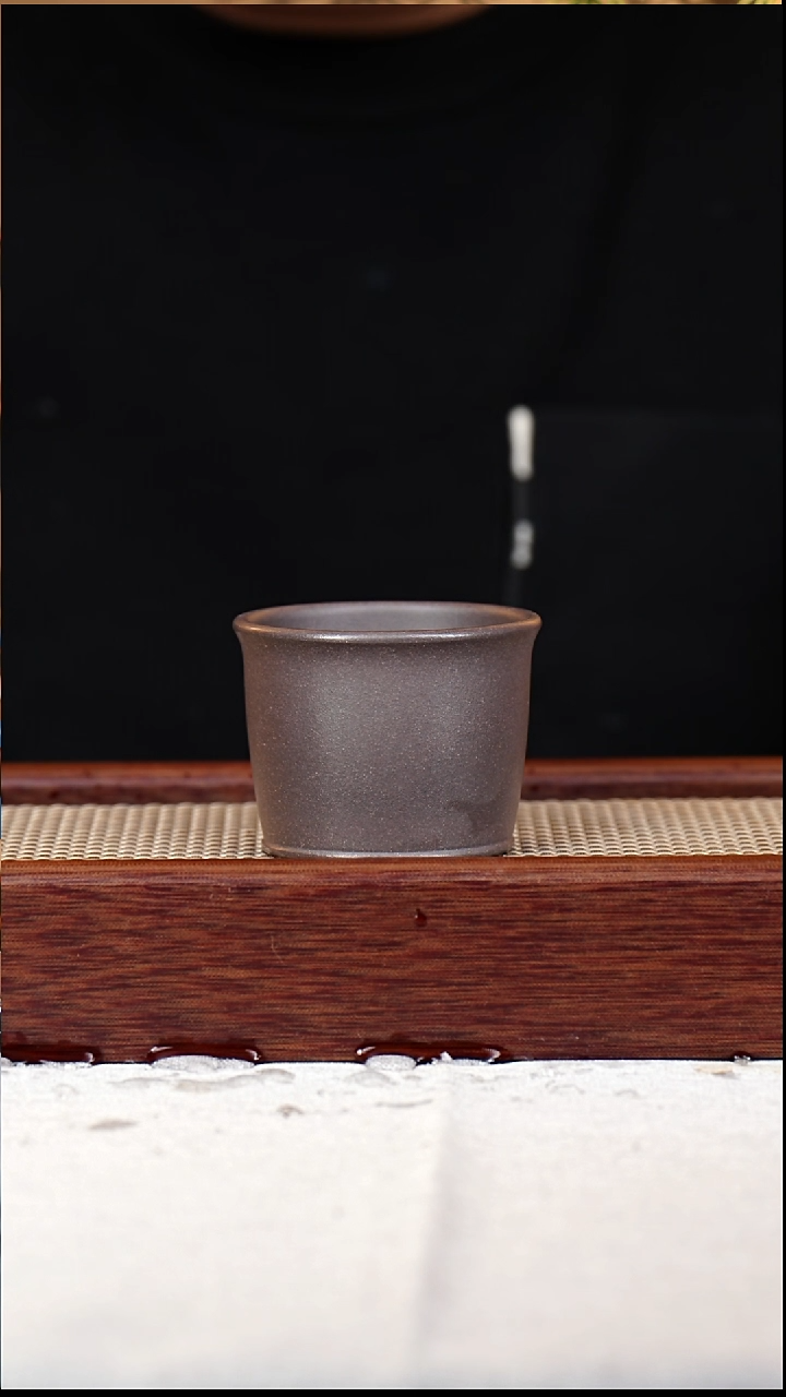 茶杯紫砂天青泥-254