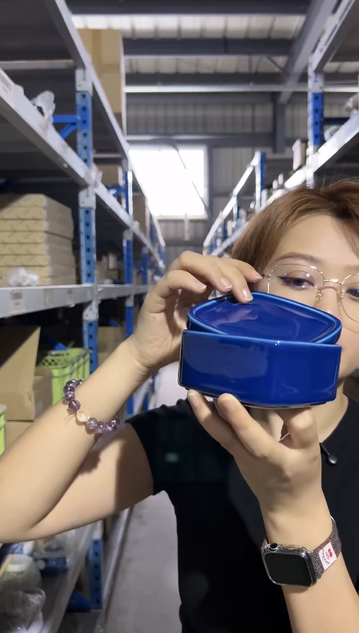 瓷片（B）白山コンテ　スクエア（ブルー