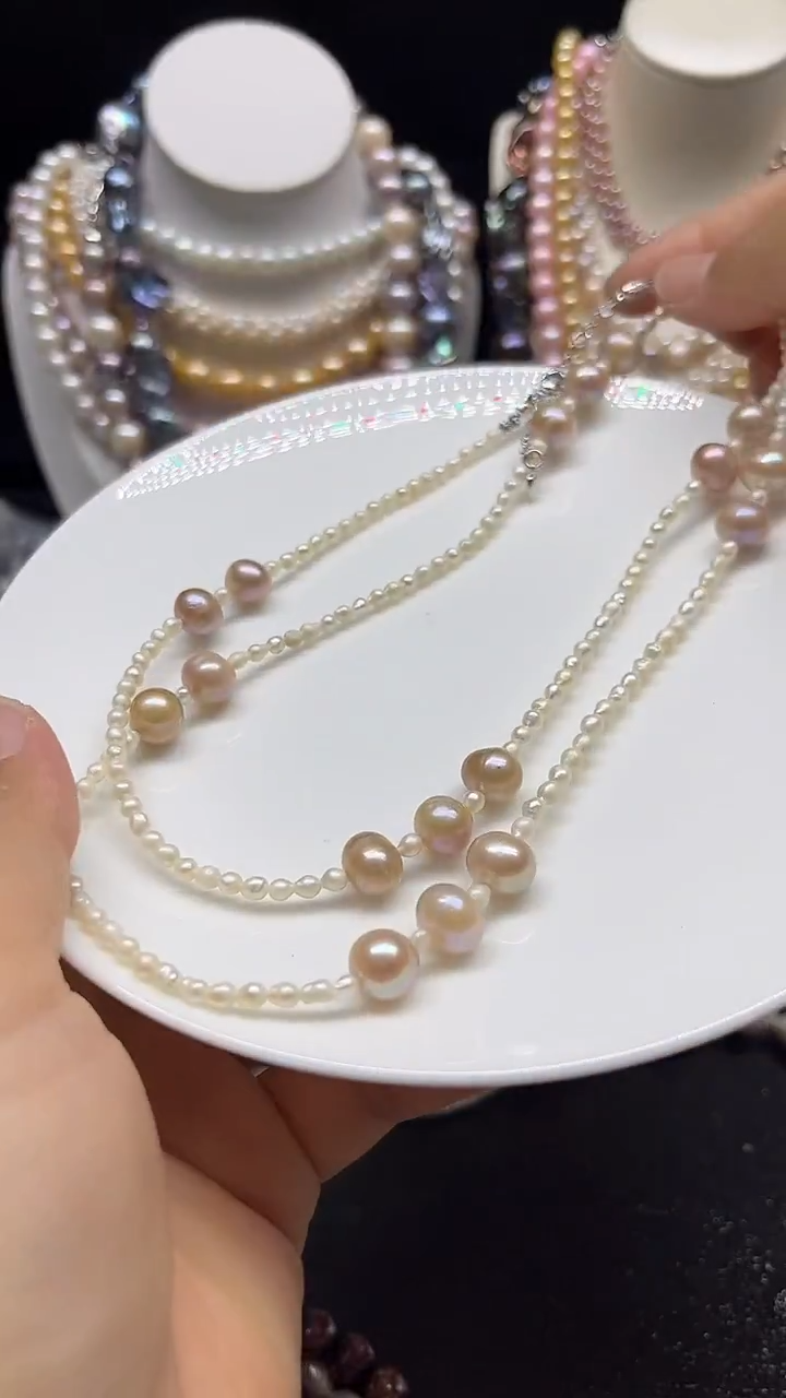 淡水珍珠未镶嵌颈饰多人