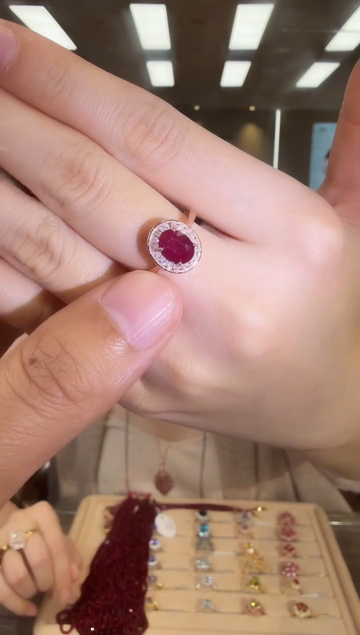 银S925镶嵌戒指红宝石09