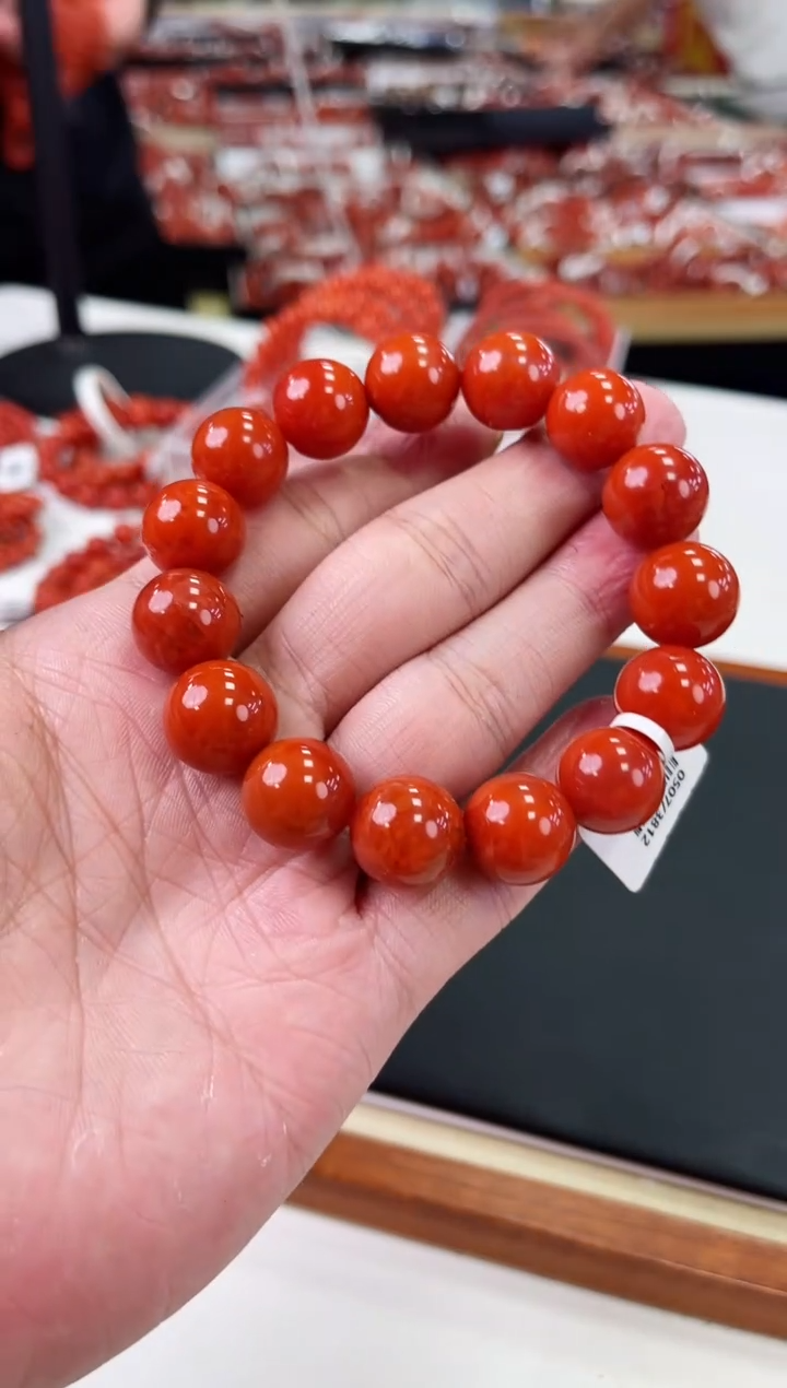 【闪购商品】南红玛瑙瓦西手串14+未镶嵌一个/条