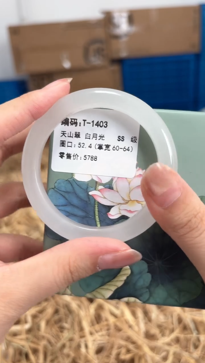 未镶嵌手镯石英质玉T-1403