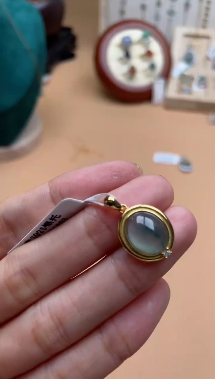 【闪购商品】翡翠吊坠(不含链)银S925镶嵌11111