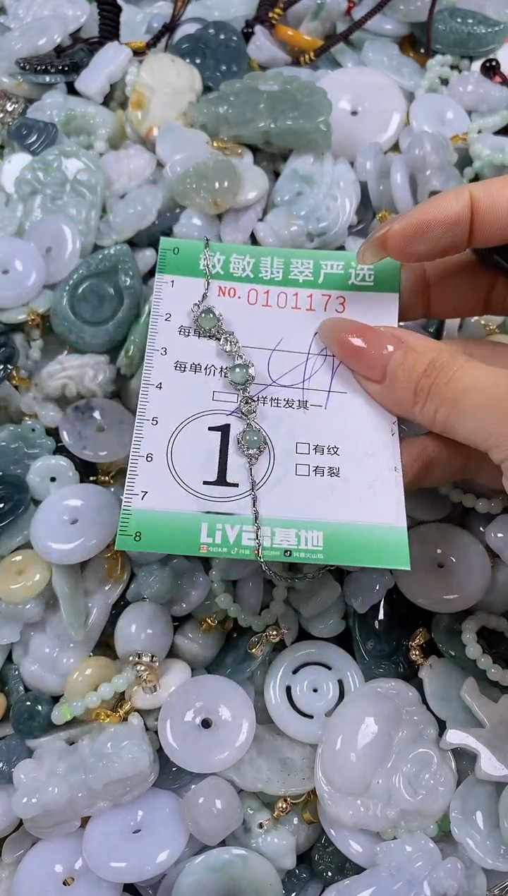 【闪购商品】翡翠颈饰未镶嵌闪购0101173多样性发其一