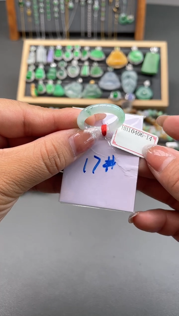 翡翠戒圈未镶嵌HH10406-14