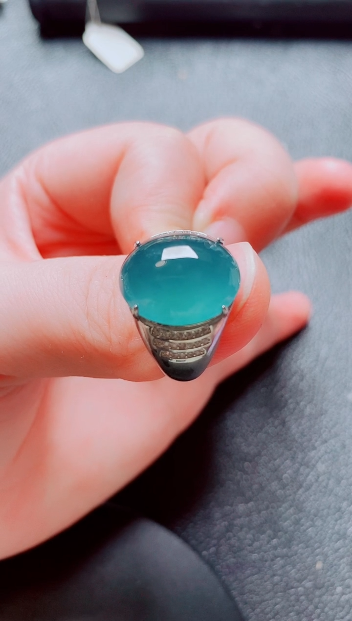 银S925镶嵌戒指翡翠1111
