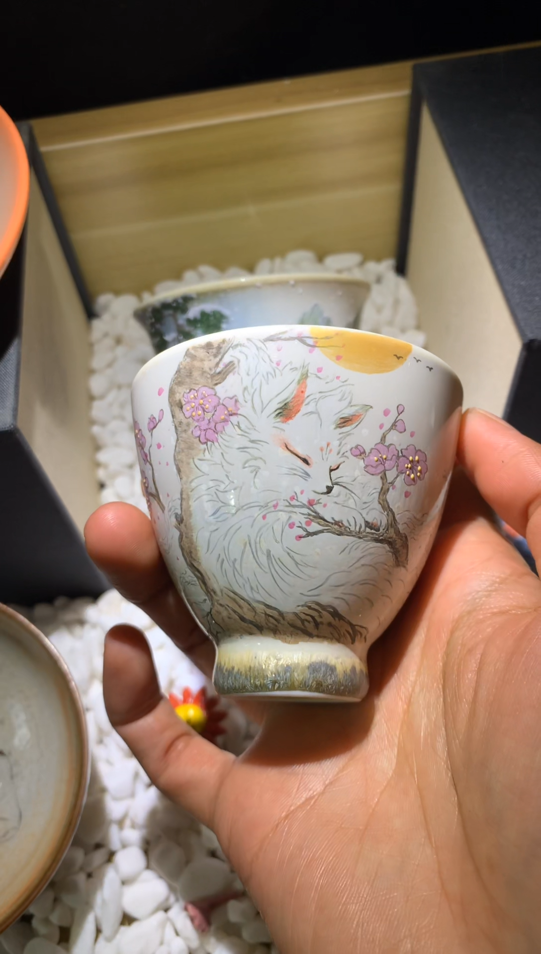 【闪购商品】拾泥手绘九尾狐主人杯