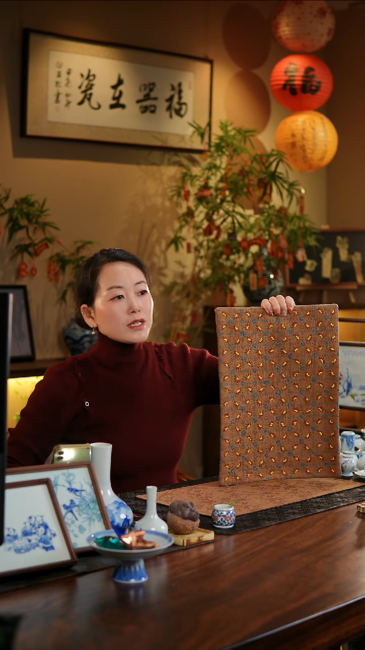 【闪购商品】织绣棋格纹长大号茶席22号