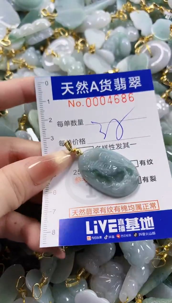颈饰未镶嵌翡翠天然A货翡翠