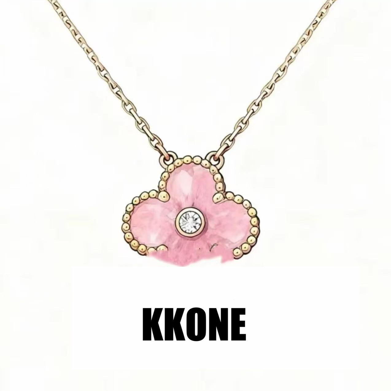 坠链均925银 轻奢百搭时尚四叶草圣诞款项链