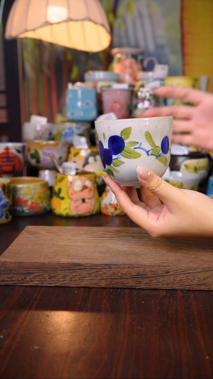 摆件泥垚手作 景德镇手工手绘陶瓷器物 勺子随机