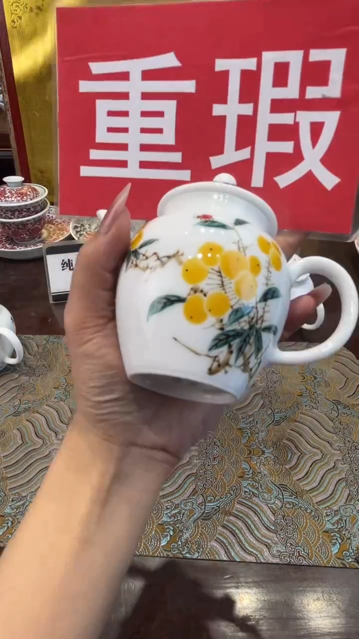 杯子瓷景德镇手工手绘陶瓷