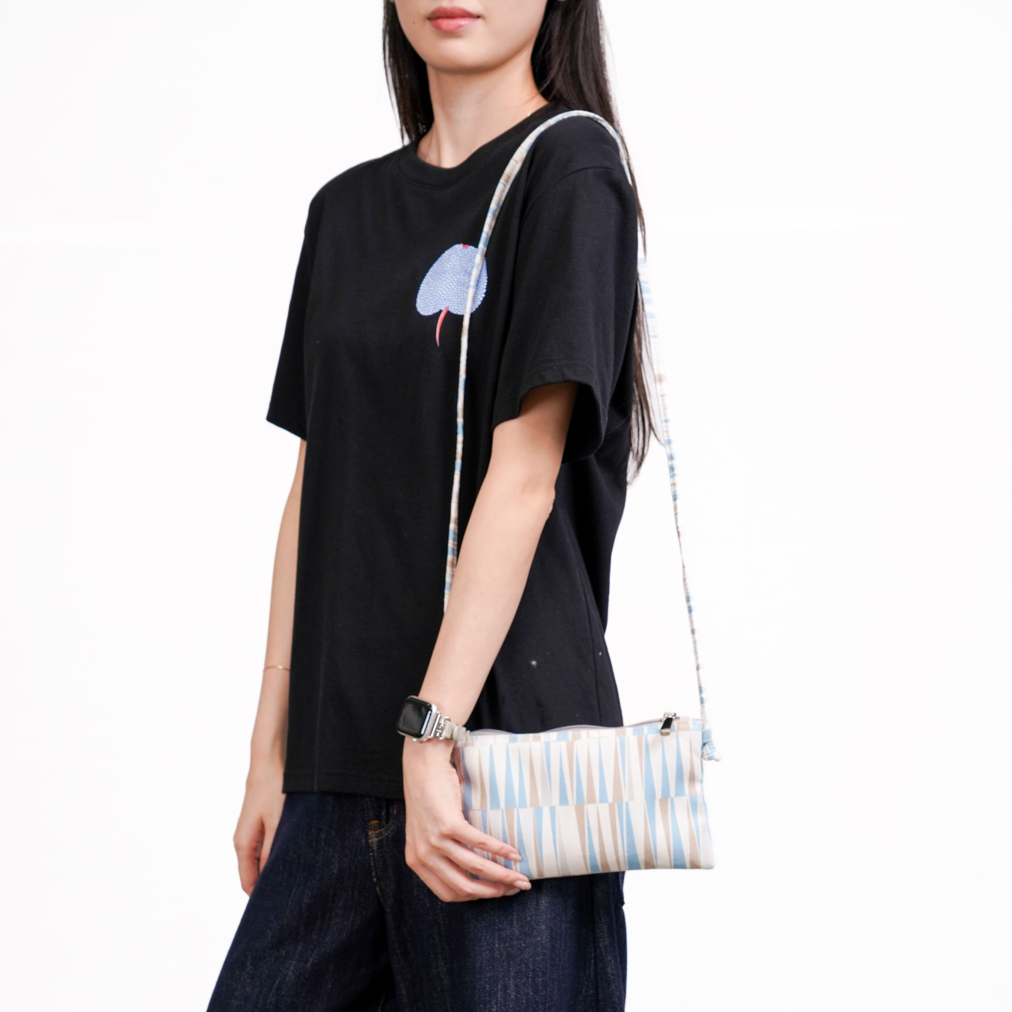 无则艺【灯芯绒麻将手机包】米兰三角小众时尚百搭小轻便手机包