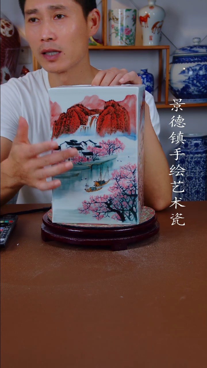 现代景德镇手工手绘陶瓷摆件60