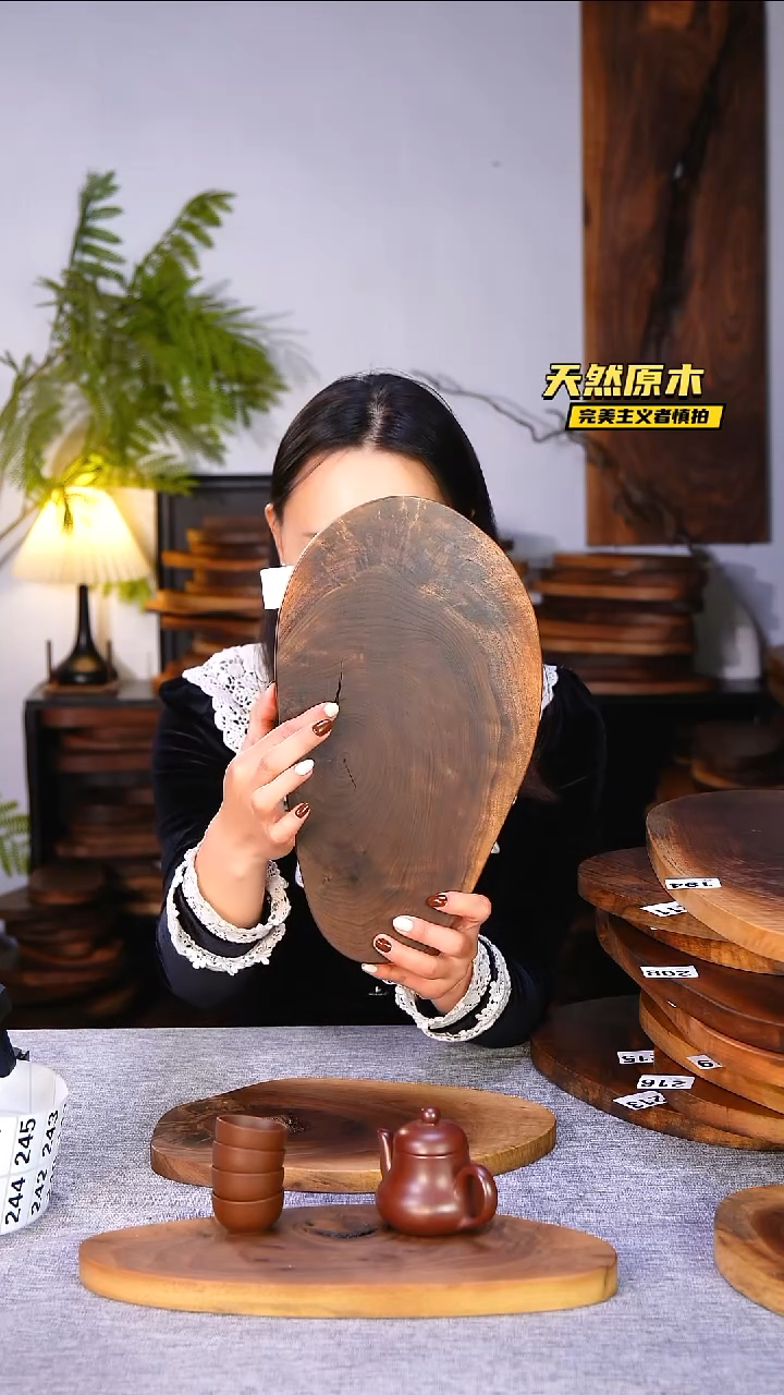 木北美黑胡桃原木.干裂疤结不属于商品质量问题完美主义者慎拍