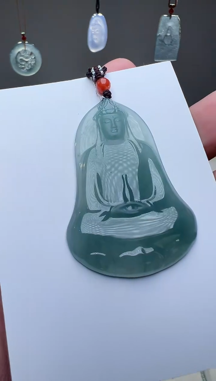 吊坠(不含链)未镶嵌翡翠观音