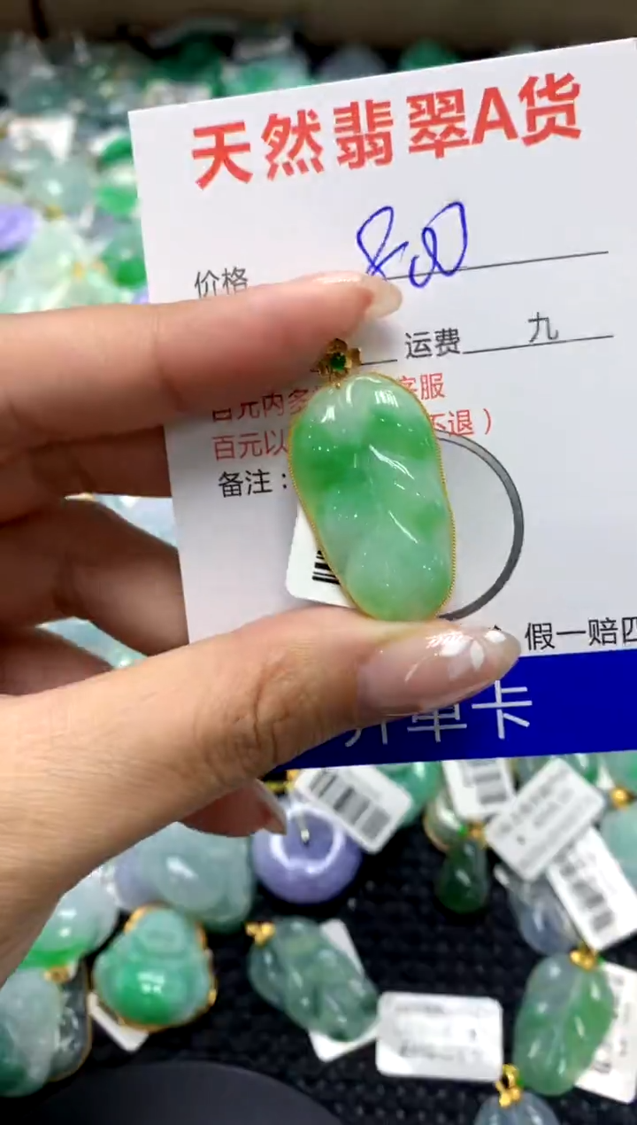 【闪购商品】翡翠颈饰18K金镶嵌111111111111111111