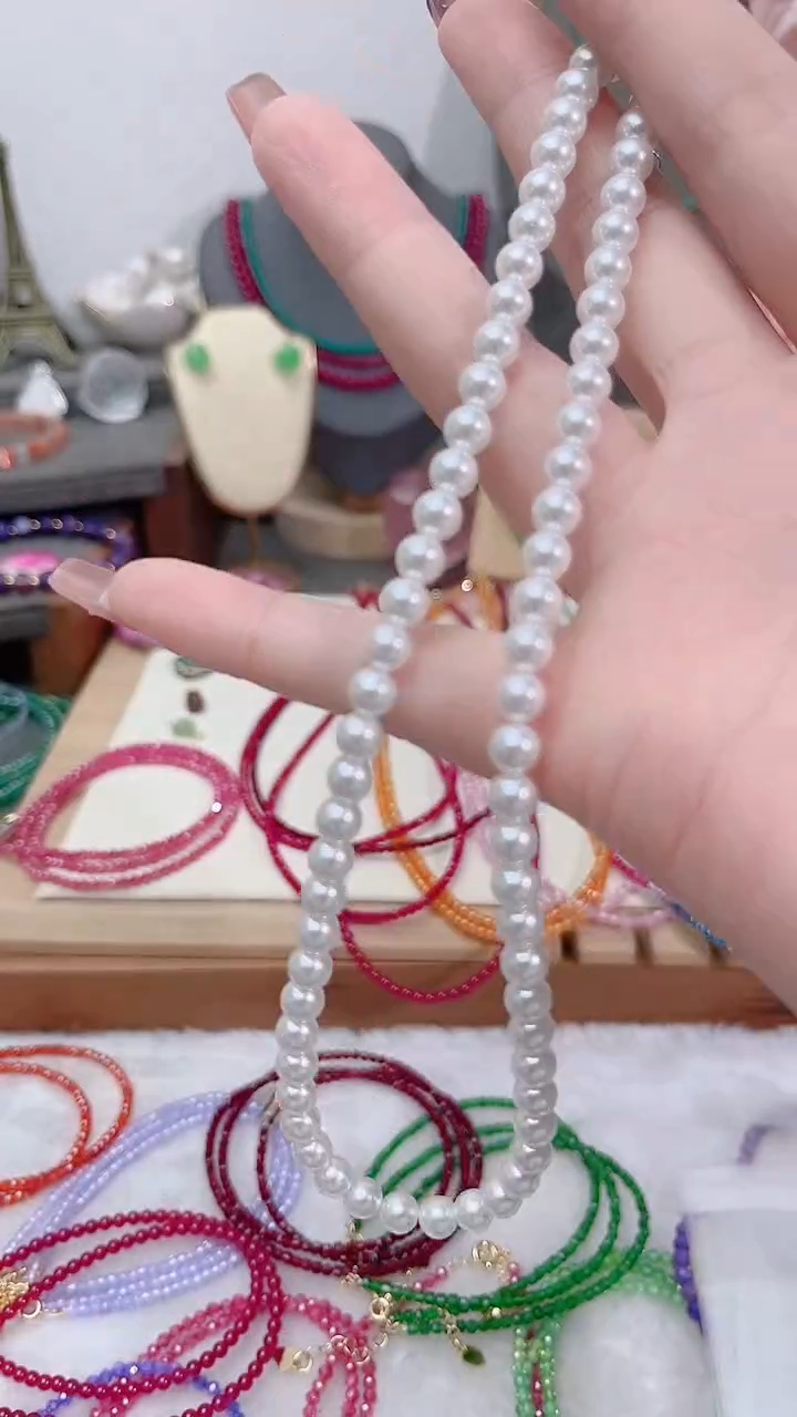 颈饰银S925镶嵌淡水珍珠白39.9