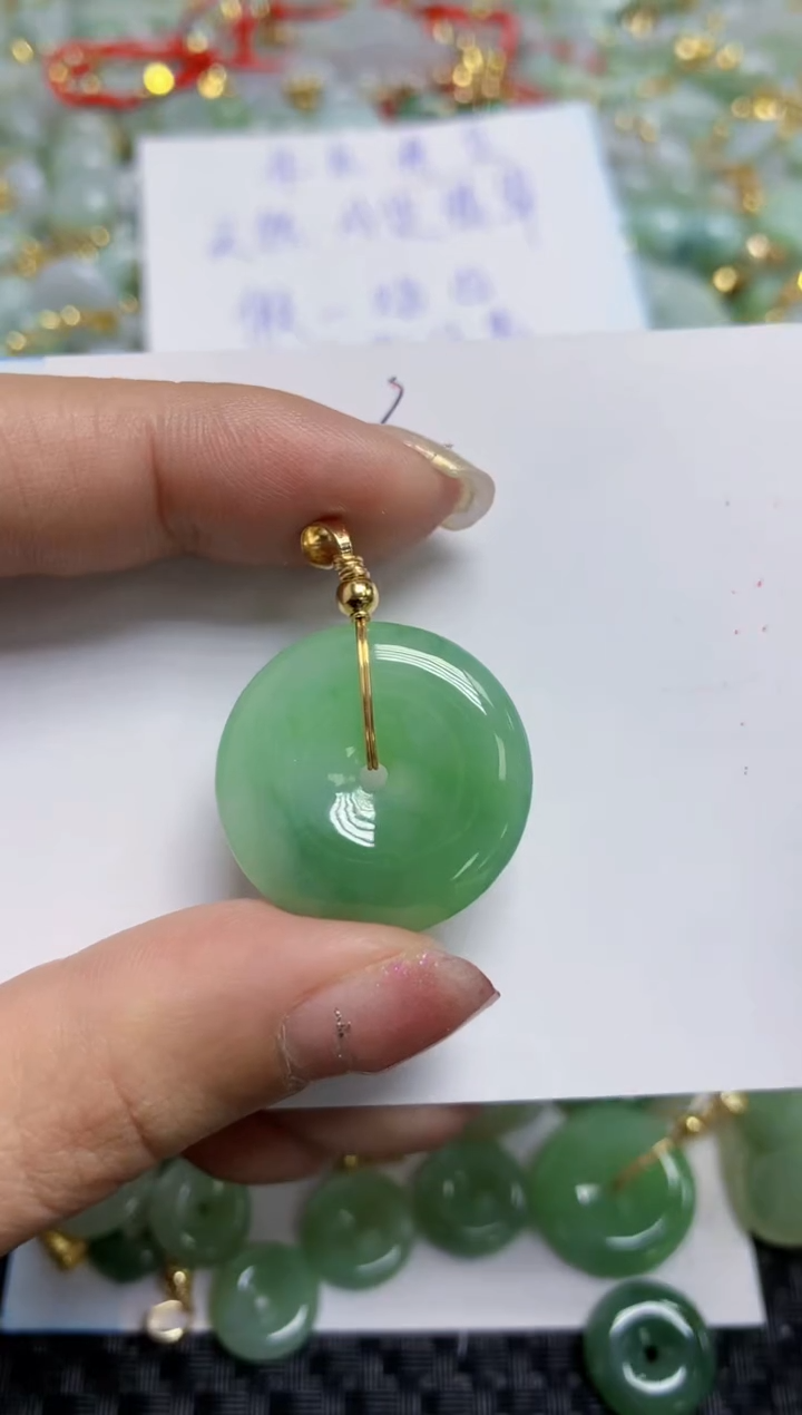 【闪购商品】翡翠颈饰合金天然A货翡翠