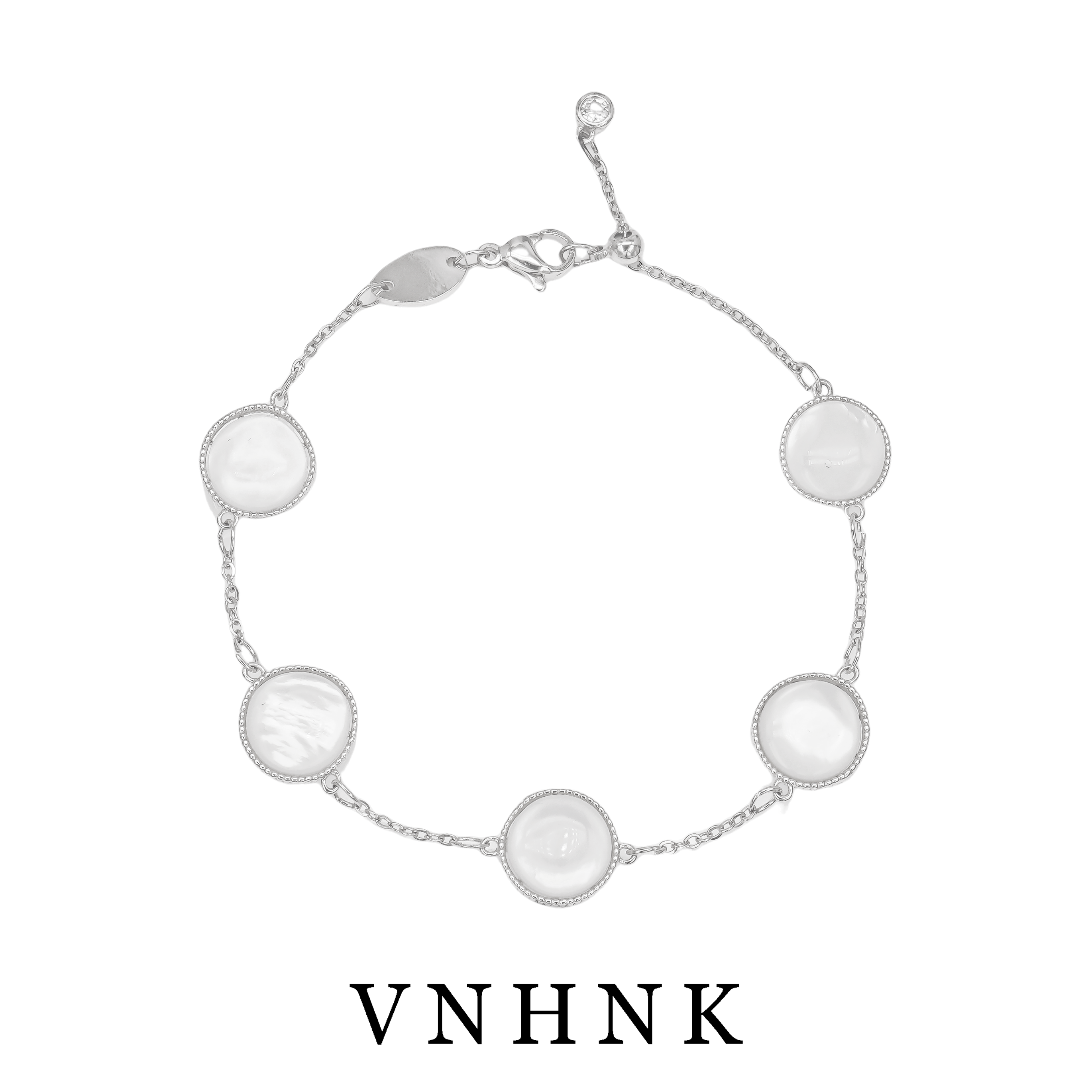 铜合金合成锆石手链 美可儿   B117   银色（23cm）个性时尚手链