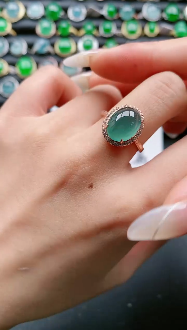 【闪购商品】翡翠戒指银S925镶嵌11111111