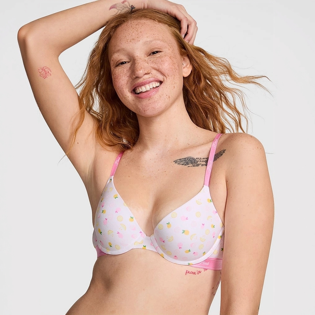 【维密PINK聚拢内衣】无痕美背可调肩带小胸内衣不空杯