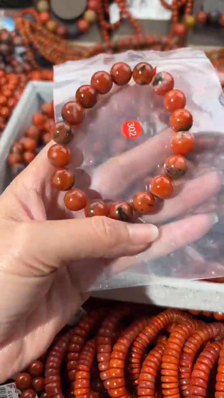 南红玛瑙未镶嵌手串11+