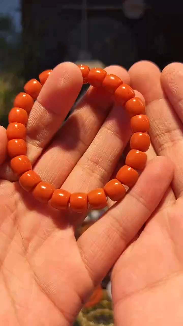 【闪购商品】南红玛瑙手串未镶嵌9+(柿1000)