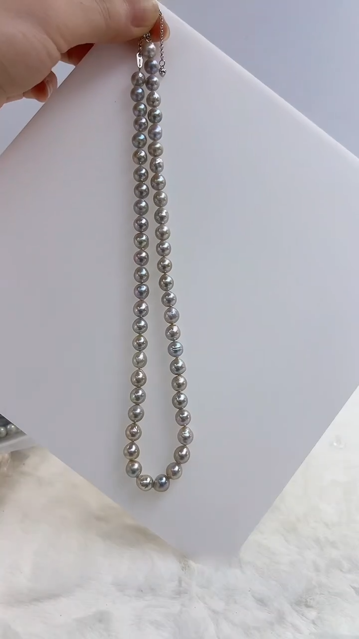 【闪购商品】银S925镶嵌海水珍珠DA项链@@qy010