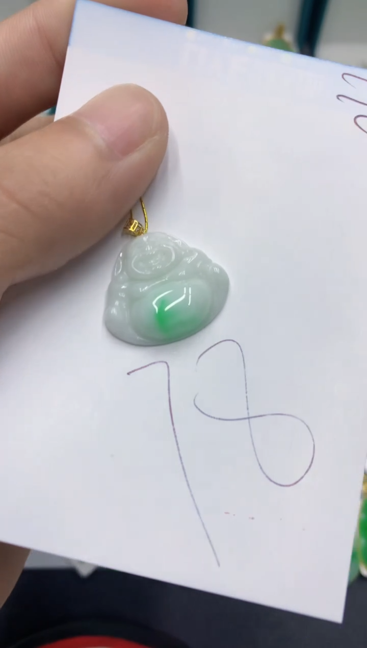 【闪购商品】翡翠颈饰18K金镶嵌翡翠