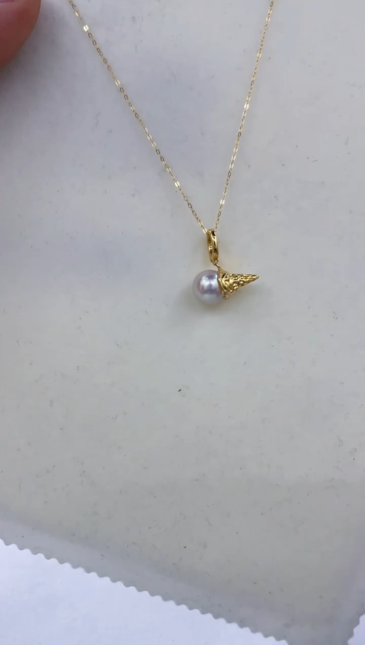 颈饰银S925镶嵌海水珍珠  