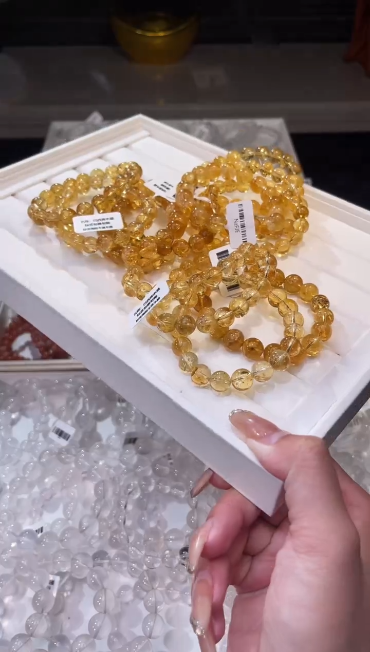 【闪购商品】水晶/未镶嵌巴西黄水晶10mm/多样性发一